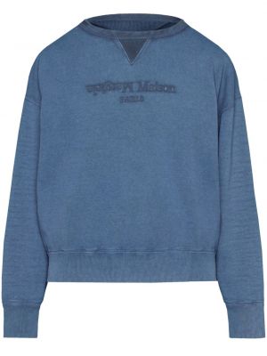 Medvilninis džemperis Maison Margiela mėlyna