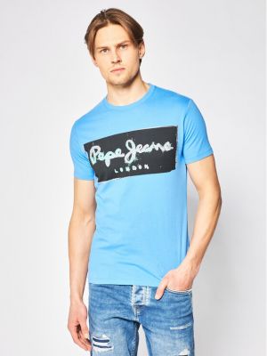 Тениска Pepe Jeans синьо