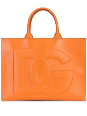 Bolso shopper Dolce & Gabbana naranja