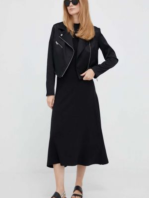 Midi haljina Polo Ralph Lauren crna