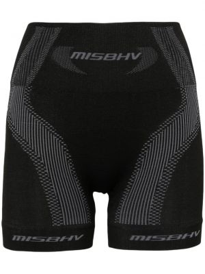 Jacquard biciklističke kratke hlače Misbhv crna