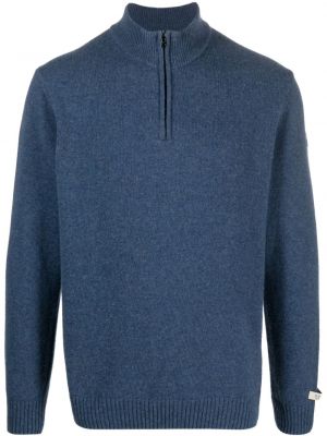 Плетен пуловер Paul & Shark синьо