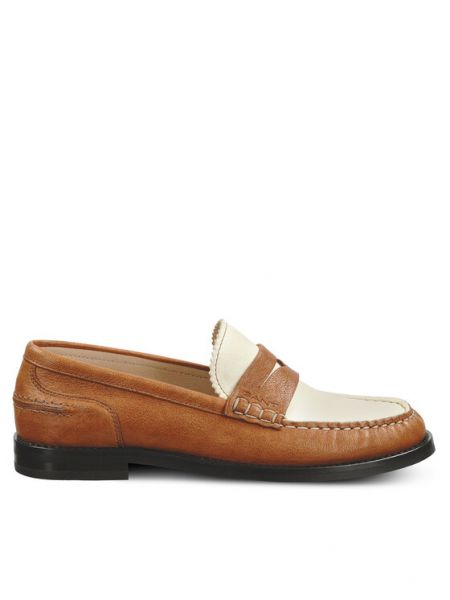 Pantofi loafer Gant alb