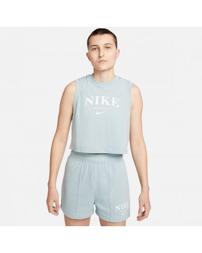 Camiseta deportiva sin mangas Nike azul
