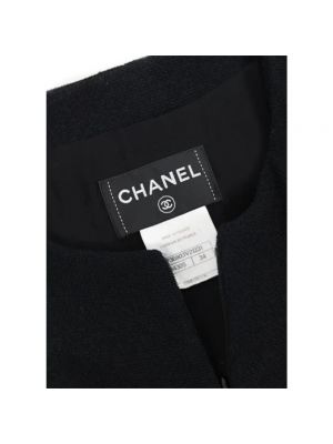 Vestido de lana Chanel Vintage negro