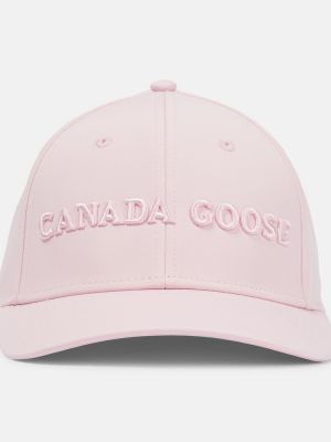 Czapka z daszkiem Canada Goose różowa