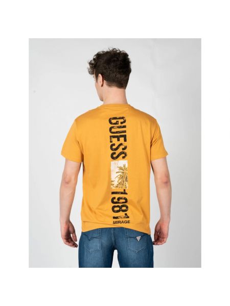T-shirt mit rundem ausschnitt Guess orange