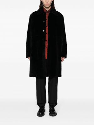 Kožený kabát Paul Smith černý