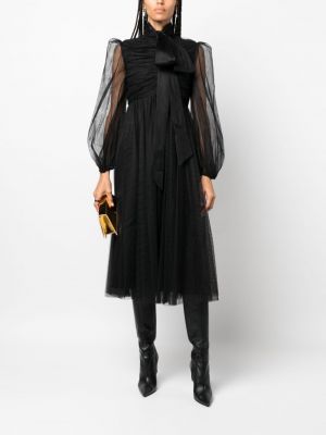 Midi suknele iš tiulio Zimmermann juoda