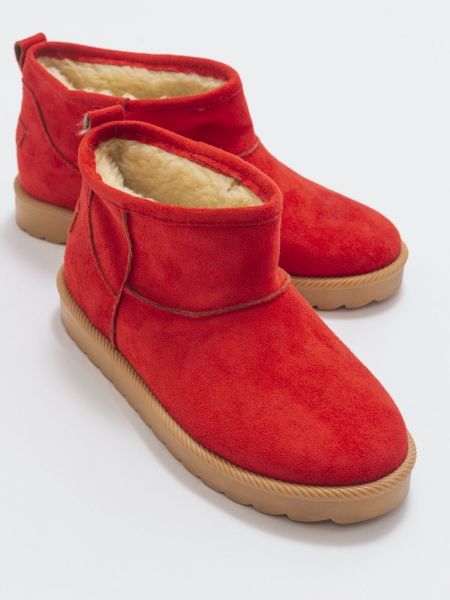 Kotníkové boty Luvishoes červené