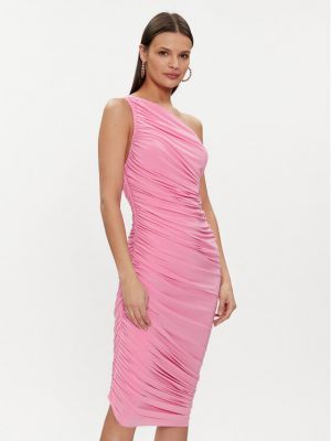 Koktel haljina Norma Kamali ružičasta