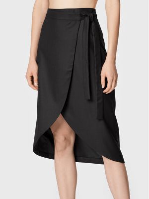 Midi suknja Bruuns Bazaar crna