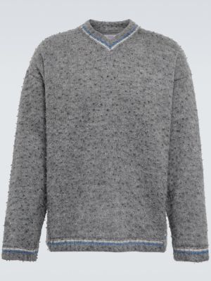 Вълнен пуловер Erl сиво