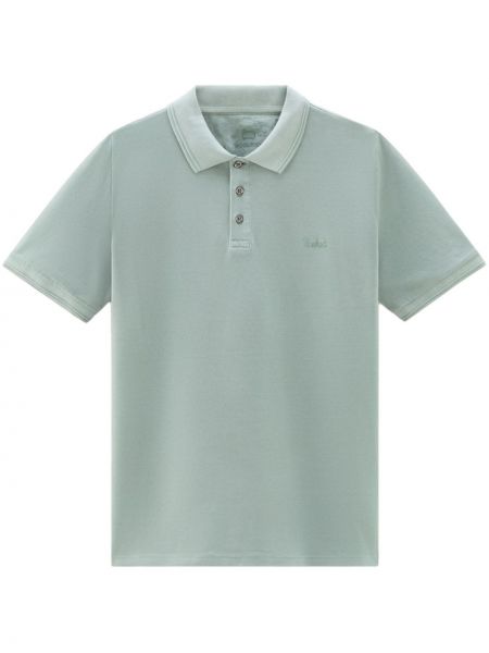 Tricou polo din bumbac Woolrich verde