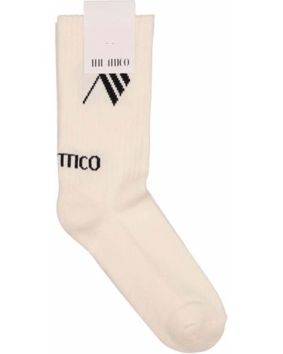 Bavlněné ponožky The Attico bílé
