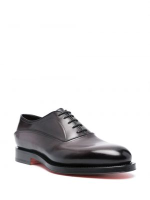 Chaussures oxford en cuir Santoni gris