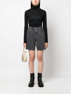 Raštuotas marškinėliai Calvin Klein juoda