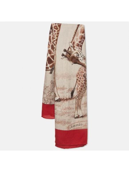 Bufanda de cachemir con estampado de cachemira retro Hermès Vintage