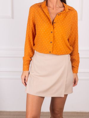Košeľa s dlhými rukávmi Armonika oranžová
