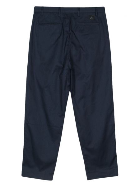 Bavlněné rovné kalhoty Ps Paul Smith modré
