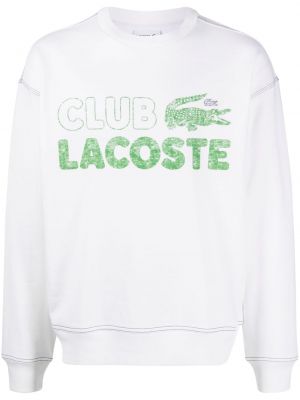 Памучен пуловер с принт Lacoste