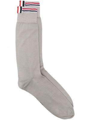 Prugaste čarape Thom Browne siva