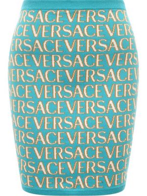 Хлопковая юбка из вискозы Versace