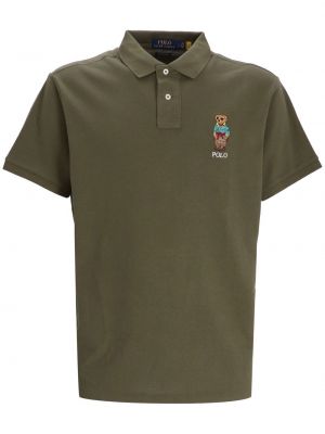 Siuvinėtas polo marškinėliai Polo Ralph Lauren žalia