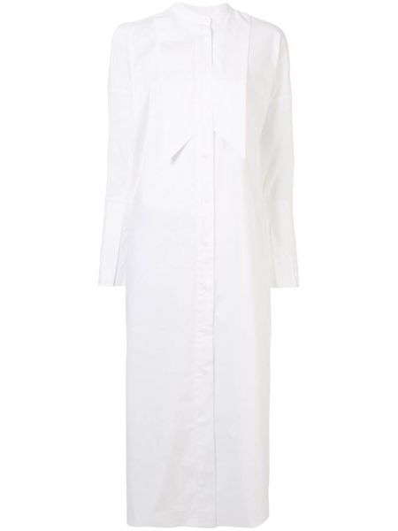 Sukienka długa z długimi rękawami Enfold, biały