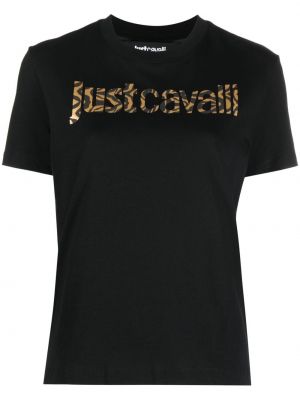 Kokvilnas t-krekls ar apdruku Just Cavalli