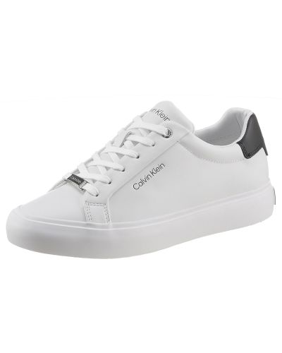 Calvin Klein Nízke tenisky  biela / čierna