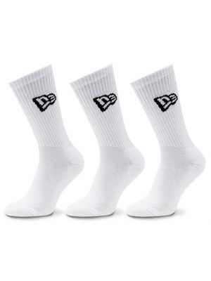 Ψηλές κάλτσες New Era λευκό
