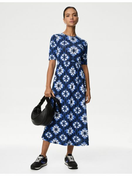 Midi šaty Marks & Spencer modré