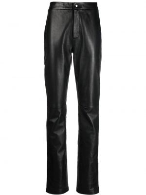 Δερμάτινο παντελόνι Filippa K μαύρο