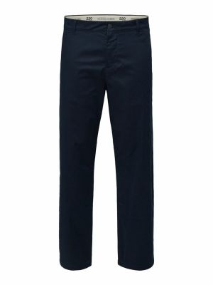 Chino hlače bootcut Selected Homme plava