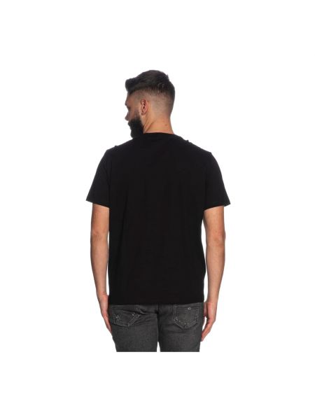 Koszulka z nadrukiem bawełniana Armani Exchange czarna