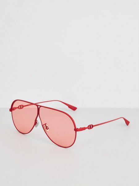 Okulary przeciwsłoneczne Dior czerwone
