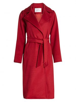 Шерстяное пальто Max Mara красное