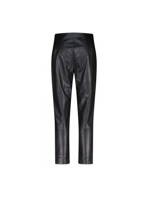 Pantalones de cuero de cuero sintético Raffaello Rossi negro