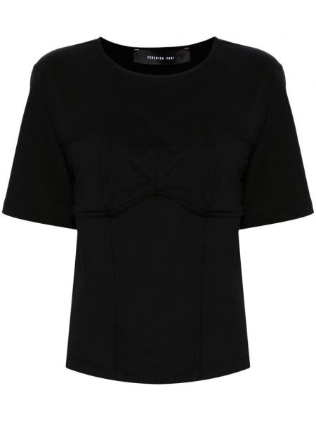 Βαμβακερή μπλούζα Federica Tosi μαύρο