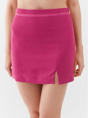 Mini suknja slim fit Patrizia Pepe ružičasta