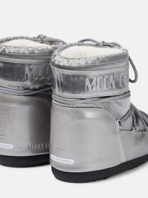 Μποτες χιονιού Moon Boot ασημί
