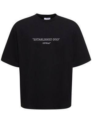 T-shirt di cotone Off-white nero