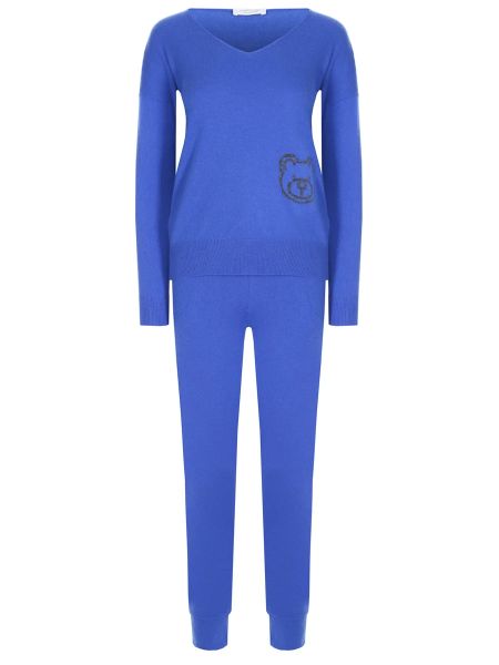 Кашемировый костюм Anneclaire синий