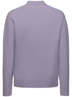 Suéter de lana Jil Sander violeta
