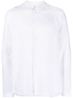 Lniana koszula bawełniana Transit biała