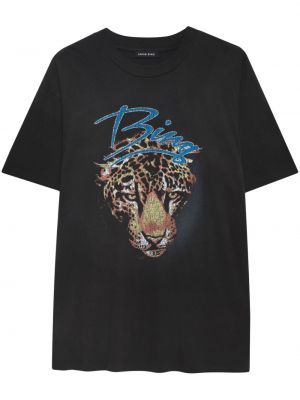 T-krekls ar apdruku Anine Bing melns