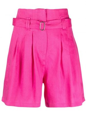 Pantalones cortos de cintura alta Iro rosa