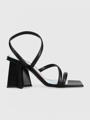 Sandale na petu s uzorkom zvijezda Chiara Ferragni crna