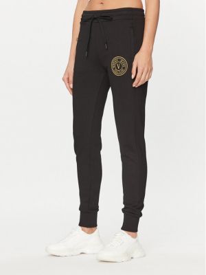 Pantaloni sport Versace Jeans Couture negru